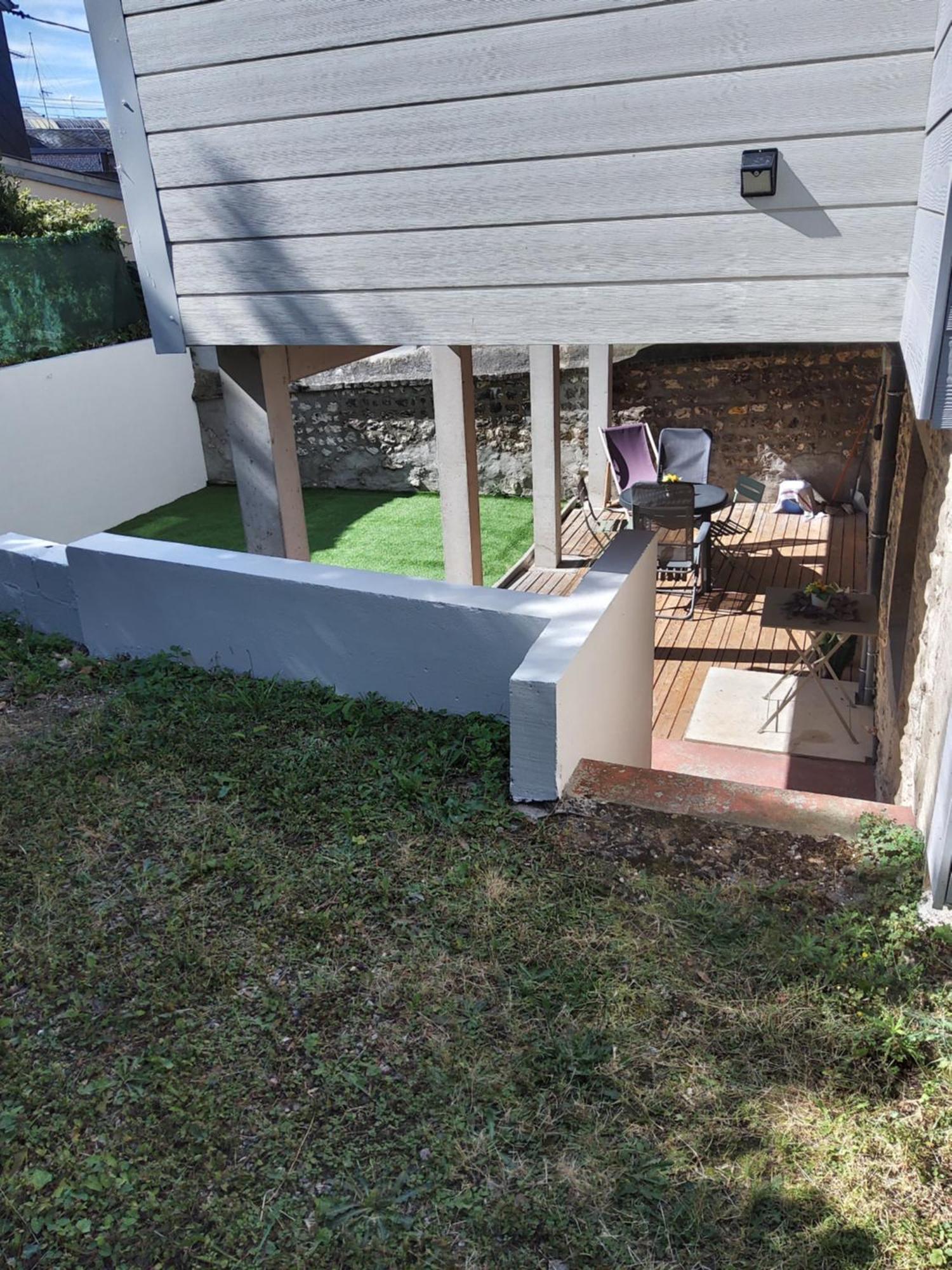 Meuble Avec Cour Apartment Sotteville-lès-Rouen Cameră foto